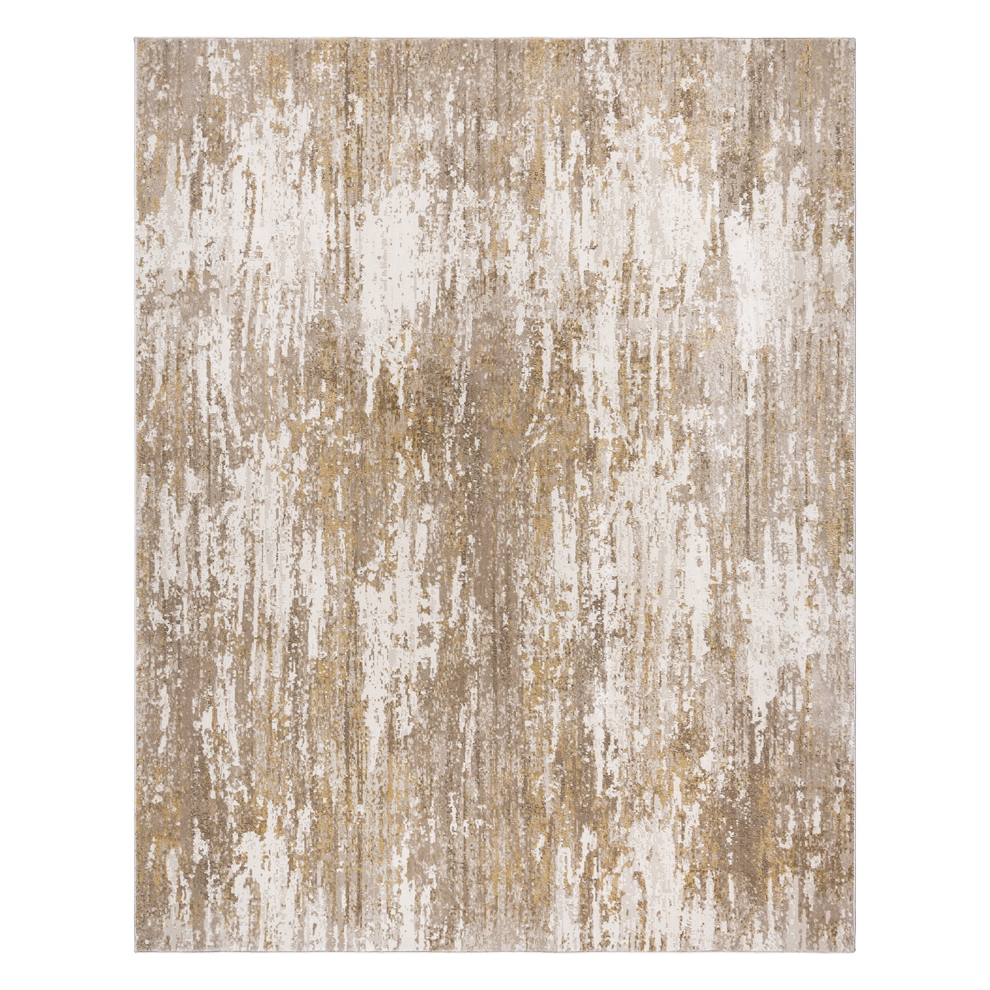 Gertmenian Eden Russo Polyester Beige Non-Slip Abstract Indoor Area Rug, 8x10