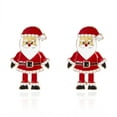 thumbnail image 5 of HPINK-T Christmas Santa Earrings for Women Cute Christmas Earrings for Women Santa Claus Earrings for Women Christmas Stud Earrings Xmas Earrings Holiday Earrings Christmas Jewelry for Women, 5 of 7