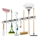 thumbnail image 1 of Organizador de pared, soporte de acero inoxidable para escobas y trapeadores con agarre antideslizante impermeable, fácil de instalar para lavandería, cocina, jardín, garaje, despensa, sótano (2, 1 of 6