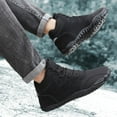 thumbnail image 6 of Stepedia Mens Womens Winter Barefoot Shoes Wide Toe Box Winter Boots Faux Fur Zero Drop Sole, Black 11 Women/10 Men, 6 of 7