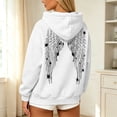 thumbnail image 6 of vigerkar Womens Rhinestone Wings Zip Up Hoodie Long Sleeve Fall Jacket S-3XL (White, M), 6 of 6