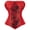 Red, variant on Corset Top Women Bustier Plus Size Lace up Gothic Lingerie Burlesque Outfit Vintage Victorian Halloween Costume Party Medieval Renaissance Red 7XL