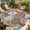 Red, variant on Boho Floral Outdoor Rug for Patio/Deck/Porch, Non-Slip Large Area Rug 5 x 7 Ft, Bohemia Colorful Mandalas Botanical Flower Indoor Outdoor Rugs Washable Area Rugs, Reversible Camping Rug Carpet Runner