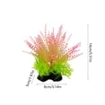 thumbnail image 3 of Artificial Aquatic Foliage for Fish Tank - Plastic Fake Seaweed Decorations, Realistic Aquarium Foliage, Durable Fish Tank Landscaping Decor for Freshwater Aquarium Decoration, A, 1pc, 3 of 6