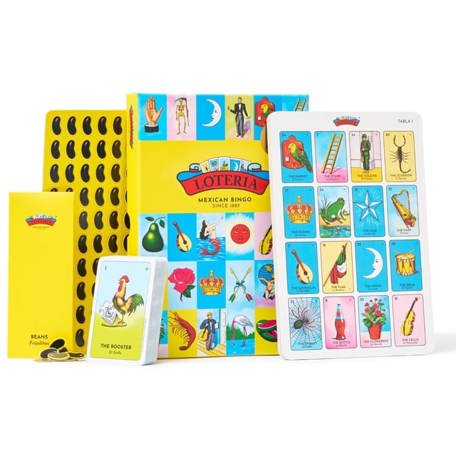 Juego bilingüe de Lotería mexicana: bingo educativo para toda la familia
