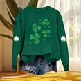 thumbnail image 4 of Posijego Womens St Patricks Day Sweatshirts Spring Clothes Crew Neck Casual Long Sleeve Printed Pullover Tops, 4 of 6