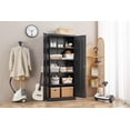 thumbnail image 6 of Metal Storage Cabinet with Adjustable Shelves, Garage Storage Cabinet with Doors and Shelves, File Cabinets for Home Office, Kitchen Pantry Cabinet, 71'H, Black, 6 of 8