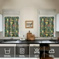 thumbnail image 4 of Mushroom (37) Kitchen Curtain Valance 3 Piece Home Curtains and Valance Set Curtain Sink Window Decor Window Treatment Tier 27.5x36 Length, 4 of 6