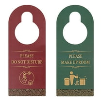 (10PCS) Muka Please Do Not Disturb Make Up Room Door Knob Hanger Sign for Hotel, Double Sided