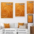 thumbnail image 4 of Designart "Golden Spiral Sunset Reverie III" Abstract Framed Wall Art - Modern Yellow Abstract Collages Entryway Framed Wall Art, 4 of 6