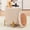 Beige, variant on Round Storage Ottoman Foot Rest Stool with Tray Velvet Sherpa Folding Storage Ottoman,Boucle Foot Rest for Living Room, Bedroom, Dorm
