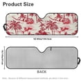 thumbnail image 3 of FUIALDOLG Windshield Sun Shade Compatible with Car SUV Off-road Vehicle 52.95"x16.14" Folding Front Window Sun Shade for Car Accessories (Red Hawaiian Palm Tree), 3 of 7