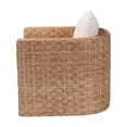 thumbnail image 3 of bali & pari Rhinos Bohemian Light Brown Seagrass Tuxedo Arm Chair, 3 of 6
