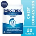 thumbnail image 4 of Mucinex 12 Hour Expectorant, OTC Medicine for Excess Mucus Relief, Chest Congestion, FSA, 20 Tablets, 4 of 15