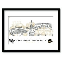Wake Forest Demon Deacons 11" x 14" Framed Campus Wall Art Collage