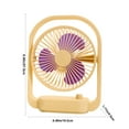 thumbnail image 3 of PATLOLLAV Outdoor Desk Fan Battery Operated,Type-C Portable USB Rechargeable Fan,Personal Handle Small Tabletop Fan,Ultra Quiet Table Fan for Desktop,Home,Travel, 3 of 5