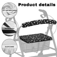 thumbnail image 5 of HELLHERO Star Universe St. Patrick's Day Seat Back Cover Rollator Walker Seat and Backrest Rollbar Covers Set Soft Easy Install and Cover Only for The Elderly, 5 of 7