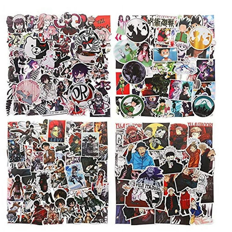400PCS Anime Mixed Stickers, Popular Classic Anime Sticker Packs for Water  Bottles Laptop Skateboard Notebook Decal, Waterproof Vinyl Stickers for  Adults Kids Teens 