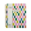 Think Ink 12 Month Weekly 9.2" x 11.2" Multi Checkered July 2026 - June 2027 Twin Wire Tabbed Planner