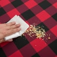thumbnail image 6 of Christmas Table Cloths Rectangle Red and Black Buffalo Plaid Check Gingham Tablecloth - Oblong 60" X 84" Polyester Table Cover Reusable Water Resistant for Thanksgiving Holiday Decorations, 6 of 6