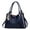 Blue, variant on Modstep Womens Fashion Handbags Tassel Soft Leather Shoulder Purse Zipper Top Handle Crossbody Tote Bags for Ladies Work Shopping Red