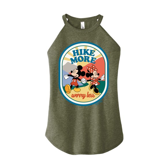 Mickey & Friends - Exploring on Kayak - Juniors High Neck Tank Top