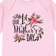 thumbnail image 4 of Inktastic Our First Mother's Day- Pink Flowers Boys or Girls Long Sleeve Baby Bodysuit, 4 of 5