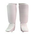 thumbnail image 1 of S SERENABLE Instep Shin Guards Comfortable Versatile Leg Guards for Boxing Sports Karate white, 1 of 9