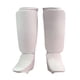 thumbnail image 1 of Espinilleras para Muay Thai, cómodas, protectoras para pies, equipo de protección para piernas blanco, 1 of 9