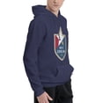 thumbnail image 3 of North Carolina Fc Men Fleece Hoodie Casual Pullover Sweatshirt With Kangaroo Pocket, 3 of 6