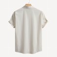 thumbnail image 3 of Afdoent Men's Casual Shirts Casual Male Shirts Short Sleeve Loose Fit With Classic Collar Ideal For Summer Wear Versatile Male Fashion Apparel Vacation Summer Beach Shirts, 3 of 8