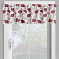 thumbnail image 4 of Ambesonne Floral Valance & Curtain, Sketchy Blooming Flowers Art, 55"x24", Dark Fuchsia and Marigold, 4 of 7