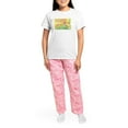 thumbnail image 4 of CafePress - Leap Year Rhyme Women's Light Pajamas - Women's Short Sleeve Print T-Shirt and Pants Light Cotton Pajama Set, 4 of 7