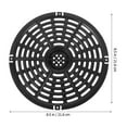 thumbnail image 2 of HORIALENCE Universal Air Fryer Pan Black Iron for Daily Use 1Set, 2 of 6