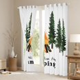 thumbnail image 3 of Erosebridal Camping Campfire Curtains Pack of 2 (42x84 Each) for Boys Girls,Adventure Theme Curtains Blackout for Kids Teens,Microfiber Bedroom Decor, 3 of 6