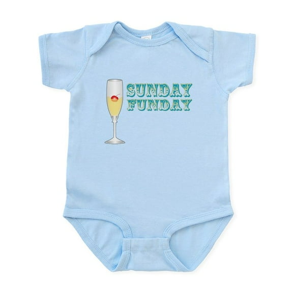CafePress - SUNDAY FUNDAY Infant Bodysuit - Baby Light Bodysuit, Size Newborn - 24 Months