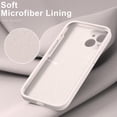 thumbnail image 4 of Designed for iPhone 15 Case with Screen Protector - Enhanced Camera Protection - Smooth Baby Skin-Like Feel Silicone Cover - Slim Fit Protective Phone Case 6.1" - Pinky White, 4 of 14