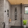 thumbnail image 3 of ALFI brand ABSP55B Black Glass Shower Panel with 2 Body Sprays and Rain Shower Head, 3 of 10