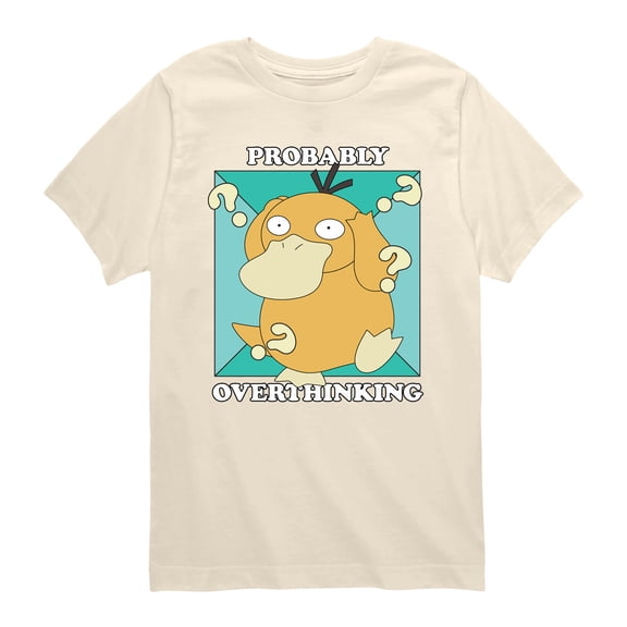 Pokémon - Overthinking - Youth Boys Short Sleeve Graphic T-Shirt