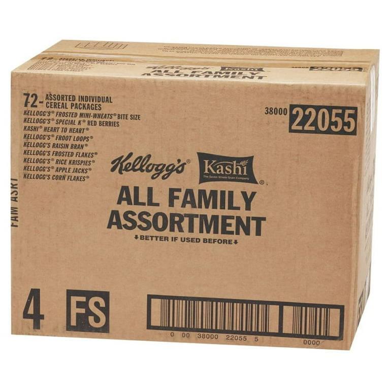Price Case Kellogg Total Assortments Cereal Boxes Variety Pack 72 Count 1 per case