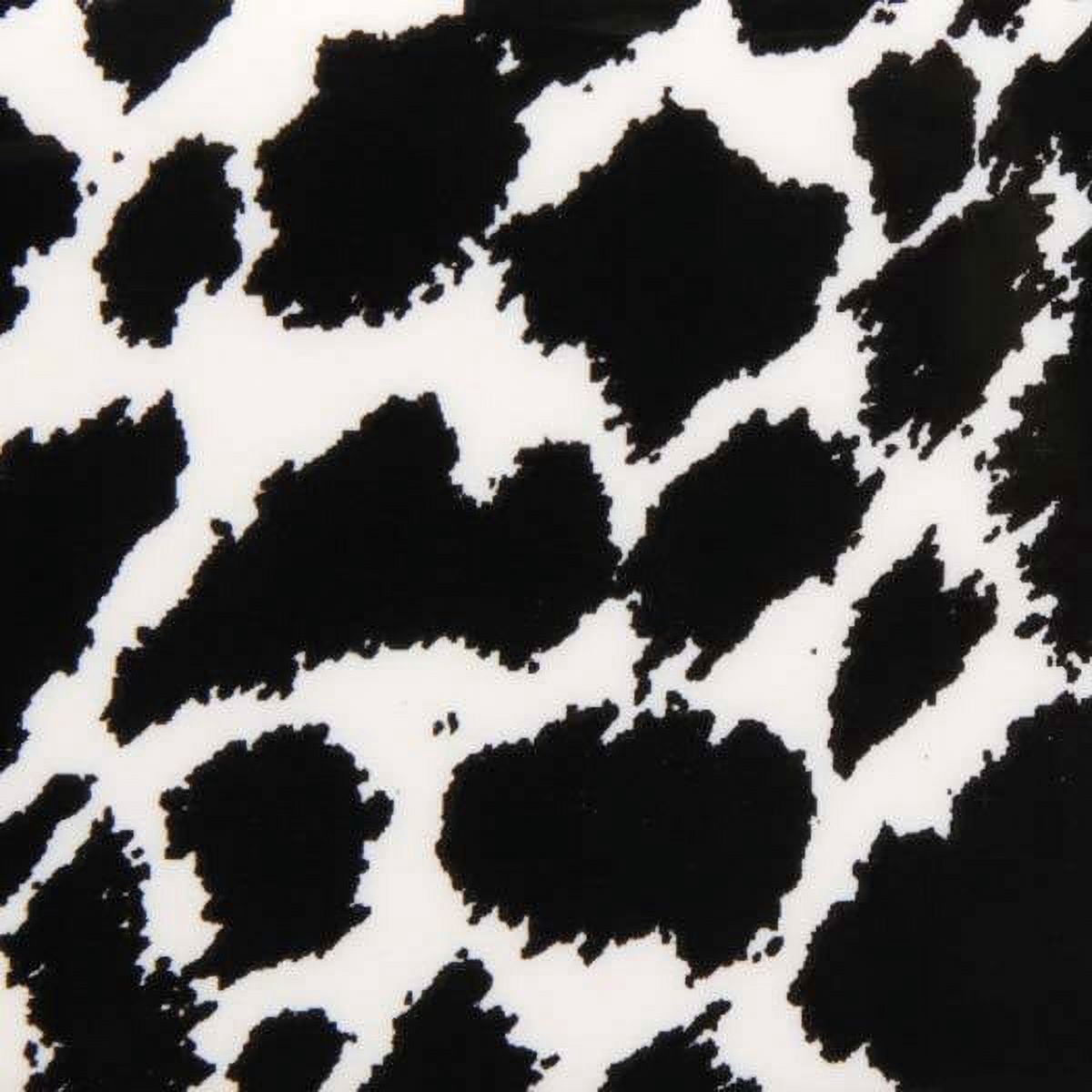 Cat Dish Ceramic Bowl Black White Animal Print "Meow" Design Oval 6" Holds 10 oz