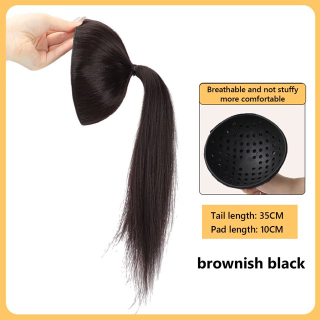 Teissuly Ball Head Hair Net Red Grapefruit Skin Flower Bud Head Lazy Hair Coil Artifact Top Hair Volume Hair Coil 35cm Teissuly WER202401227299