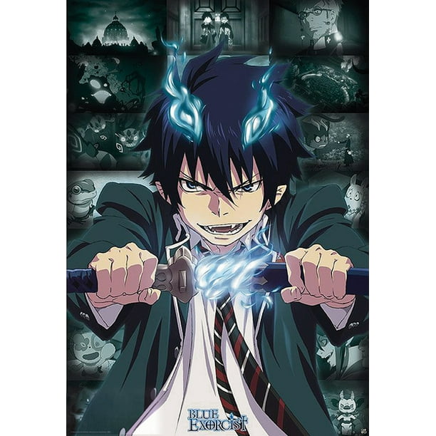 Blue Exorcist Manga Anime Tv Show Poster Print Rin Okumura Size 27 X 39 Clear Poster Hanger Walmart Com