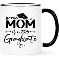 Graduation Gifts for Mom - Proud Mom of A 2025 Graduate Coffee Mug, Graduation Gifts for Her, Mom Gifts, Graduation Gifts, Futtumy 11 fl oz White Coffee Mugs Ceramic Mug Tea Cup