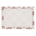 thumbnail image 5 of Fennco Styles Christmas Snowflake Cotton Table Runner 14" W x 72" L - Red Festive Table Cover for Home Décor, Banquet, Family Gathering, Holiday and Special Occasion, 5 of 8