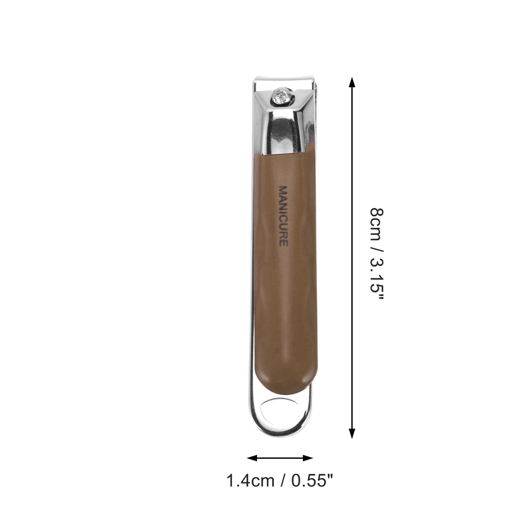 Unique Bargains Fashion Nail Clippers Set 5-piece Set Brown