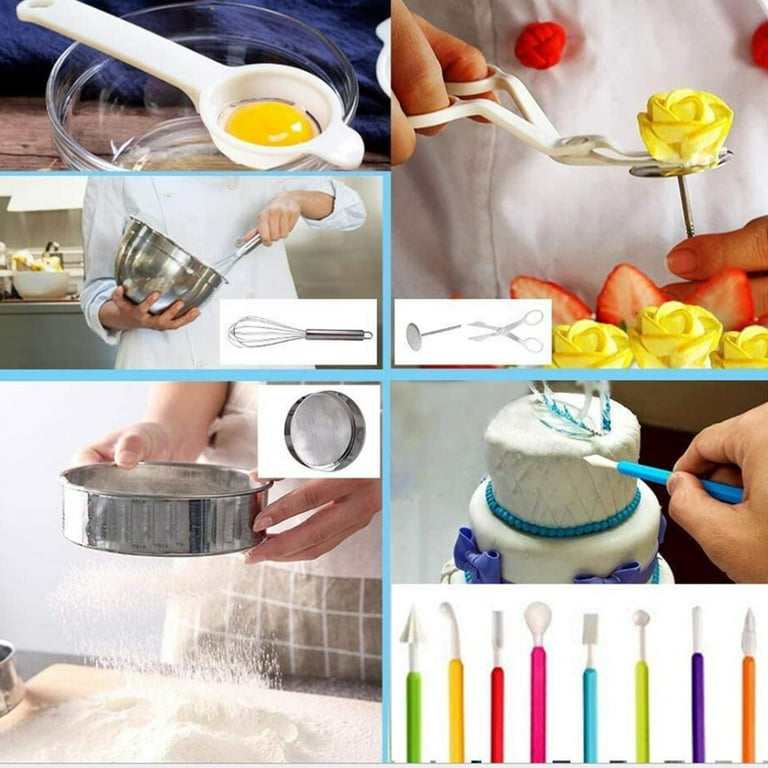 124 Pieces Cake Decorating Supplies Kit for Beginners 