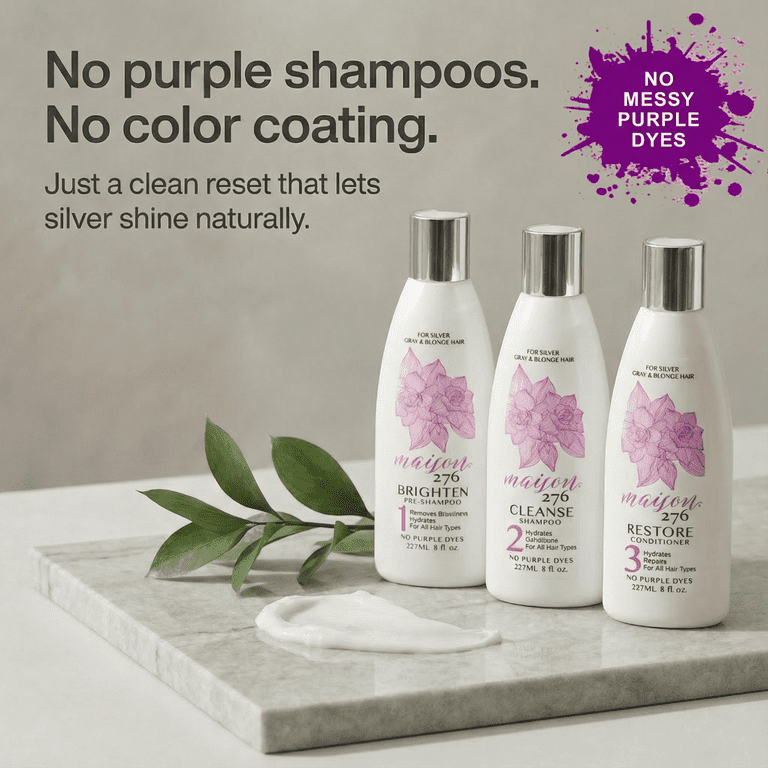 Maison 276, Pre-Shampoo for Grey & Silver Hair, 8 oz, No Purple