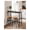 Ebony Black, variant on XC  Bar Table, Narrow Long Bar Table, Kitchen Dining Table, High Pub Table, Sturdy Metal Frame, Industrial Design