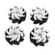 thumbnail image 5 of Juego de 4 ruedas omnidireccionales de aleación de aluminio de 60 mm (2 izquierdas y 2 derechas), 14159, 5 of 14